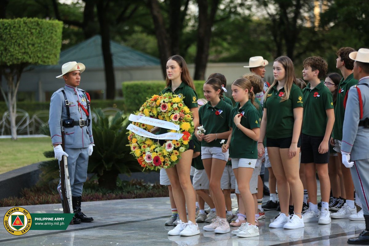 The Commanding General Philippine Army Lt. Gen. Roy M. Galido joined in commemorating the sacrifice of the serving troops during the ANZAC Day at Libingan ng mga Bayani, Fort Bonifacio, Taguig City on April 25, 2024 Photos by Cpl. Quirante