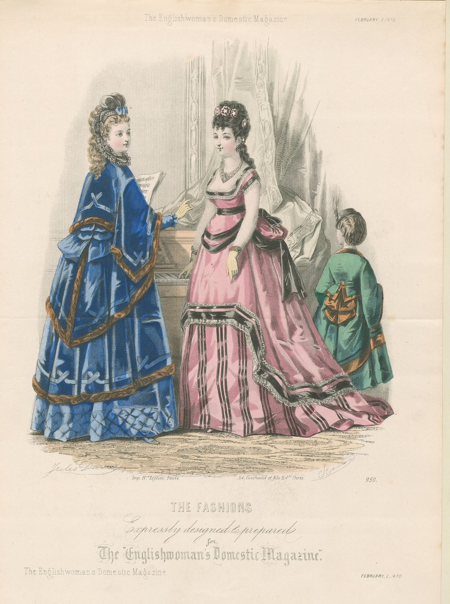 #FashionFirst. Birmingham is always at the cutting edge of fashion – but what were the Victorian fashionistas wearing. Here’s a fashion plate from the Crompton Rhodes Collection. Ref - MS 3383, F 391, S 623 - Plate 227. Find out more at tinyurl.com/yj66ndz4 @LibraryofBham