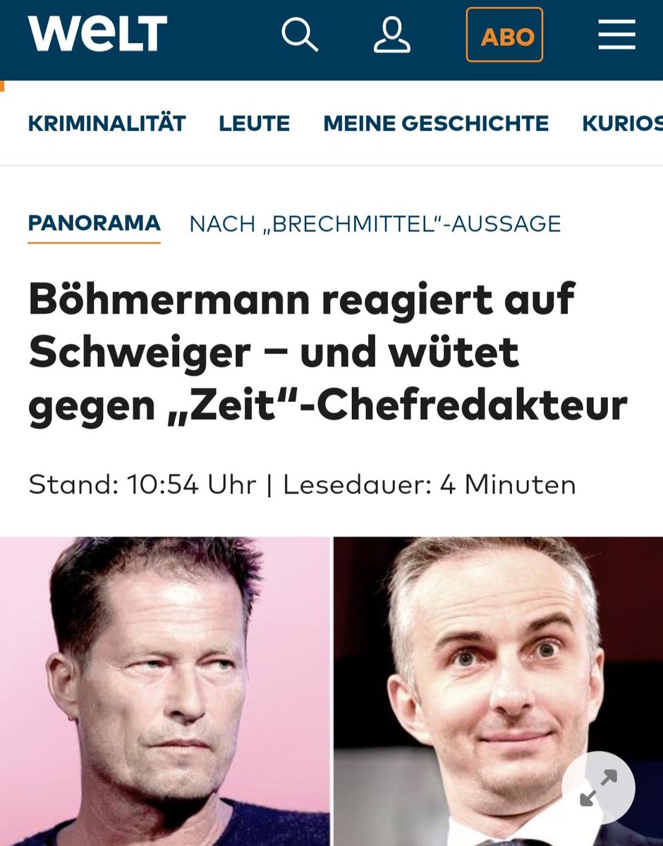 Nachdem Til #Schweiger den 'Satiriker' Jan #Boehmermann als 'Brechmittel' bezeichnet hatte, dem er gerne mal 'eine Schelle' gegeben hätte, keilt dieser gewohnt unterirdisch zurück und droht - natürlich - mit juristischen Konsequenzen.
Böhmermann ist jemand, der sehr gerne und mit…