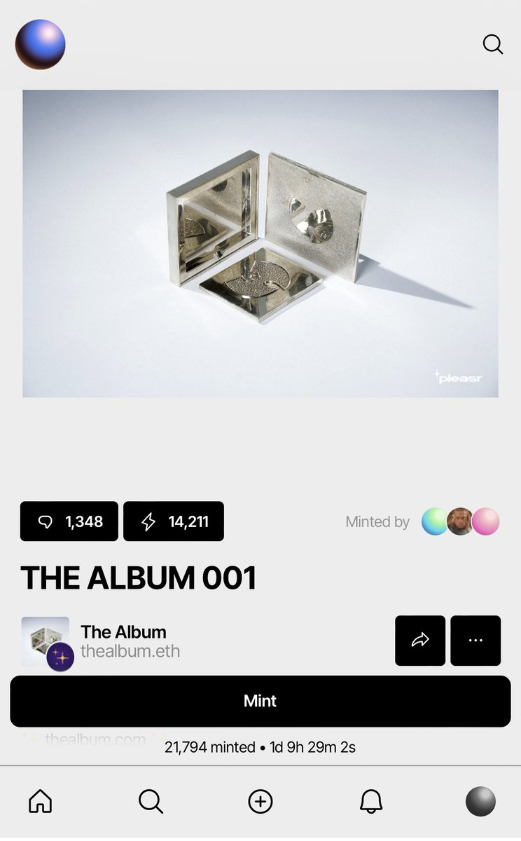 💥 Mint NFT ZORA THE ALBUM 001
Hàng chính chủ thealbum.eth

Deadline : còn 11 ngày 9 tiếng nữa 

zora.co/collect/base:0…

Mint trên mạng Base anh em nhé .

Mint xong thì mình  mint Cube với Galxe mình để dưới bình luận .