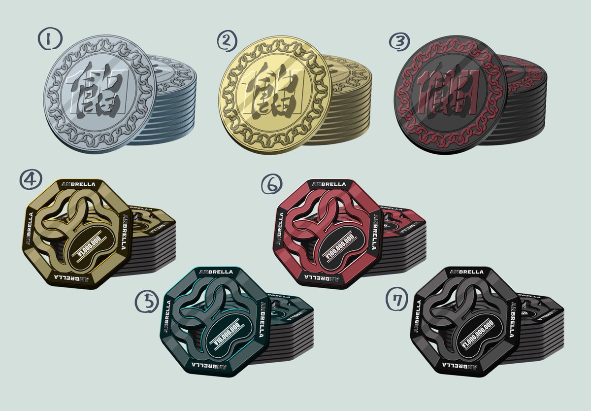 餡コイン10枚組バージョン #餡ブレラ 透過データ⤵︎ ︎