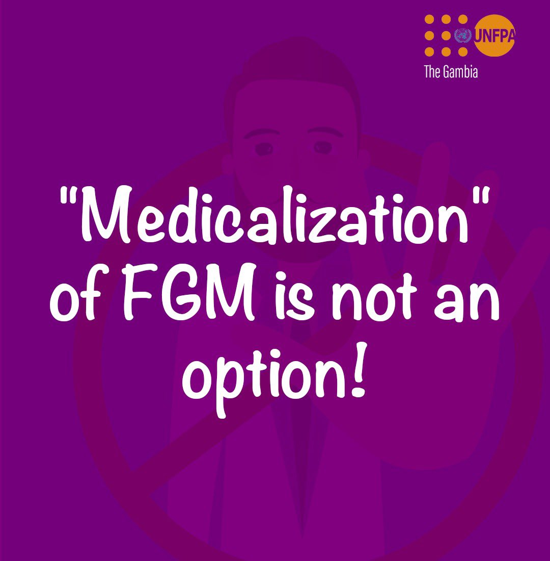“Medicalization” of #FGM is no less of a violation of the rights of women & girls! Under any circumstance-practised by healthcare providers, in a public or a private clinic, at home or elsewhere-#FGM is harmful to the health and wellbeing of women & girls. #EndFGM220