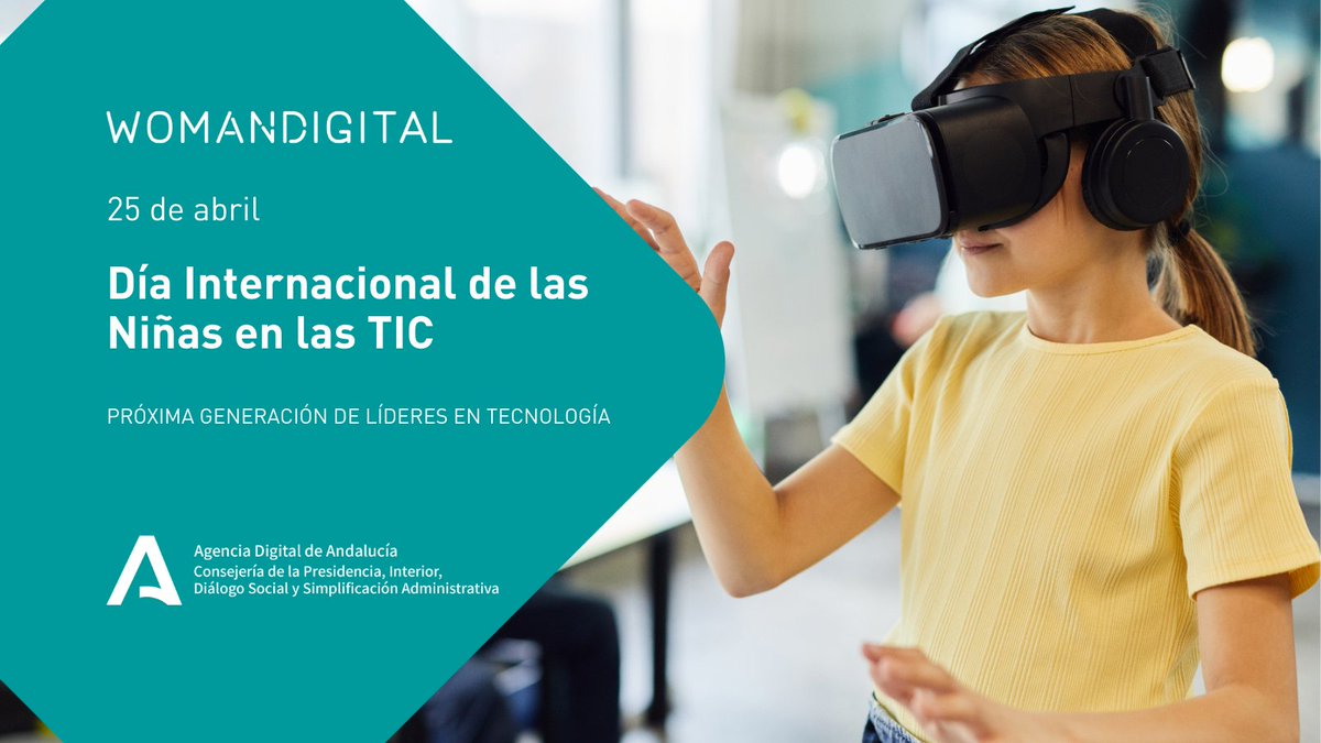 👧​💻 ¡Hoy celebramos el Día de las Niñas en las TIC!

Seguimos trabajando en promover la #igualdaddegénero para lograr:
➕ referentes femeninas en el sector tecnológico
➕ niñas y jóvenes interesadas en la tecnología
Un entorno tecnológico ➕ representativo, justo e innovador