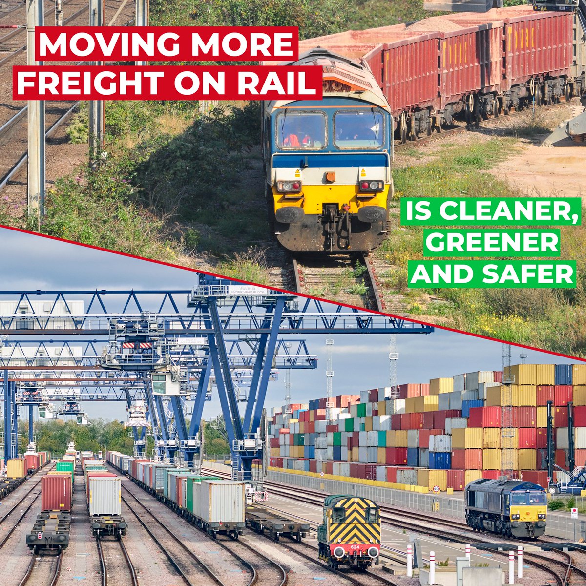 Our rail freight sector is a key part of the railway - helping to move goods, parts and equipment around the country. Labour's long-term plan will include support to move more freight by rail.