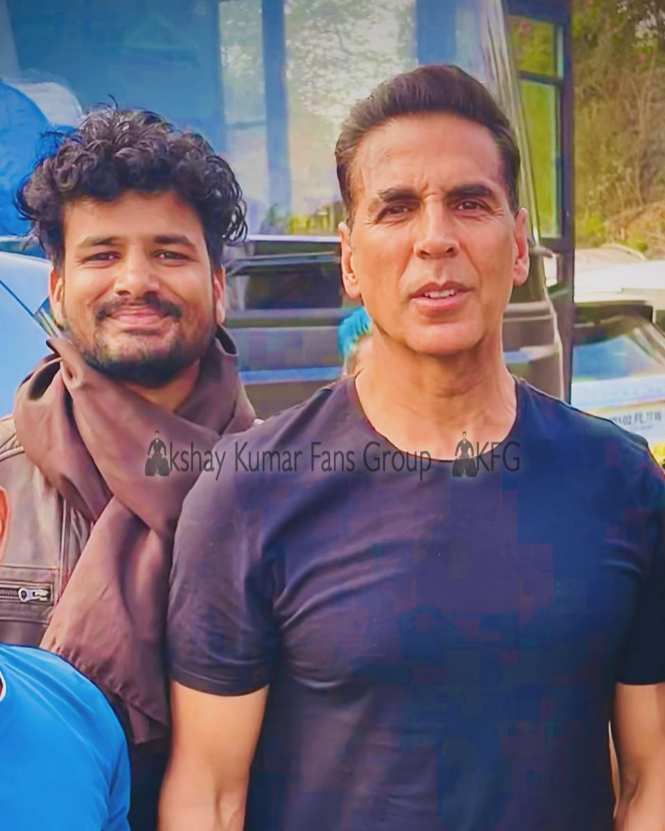 PIC : #AkshayKumar𓃵 spotted on sets of #WelcomeToTheJungle