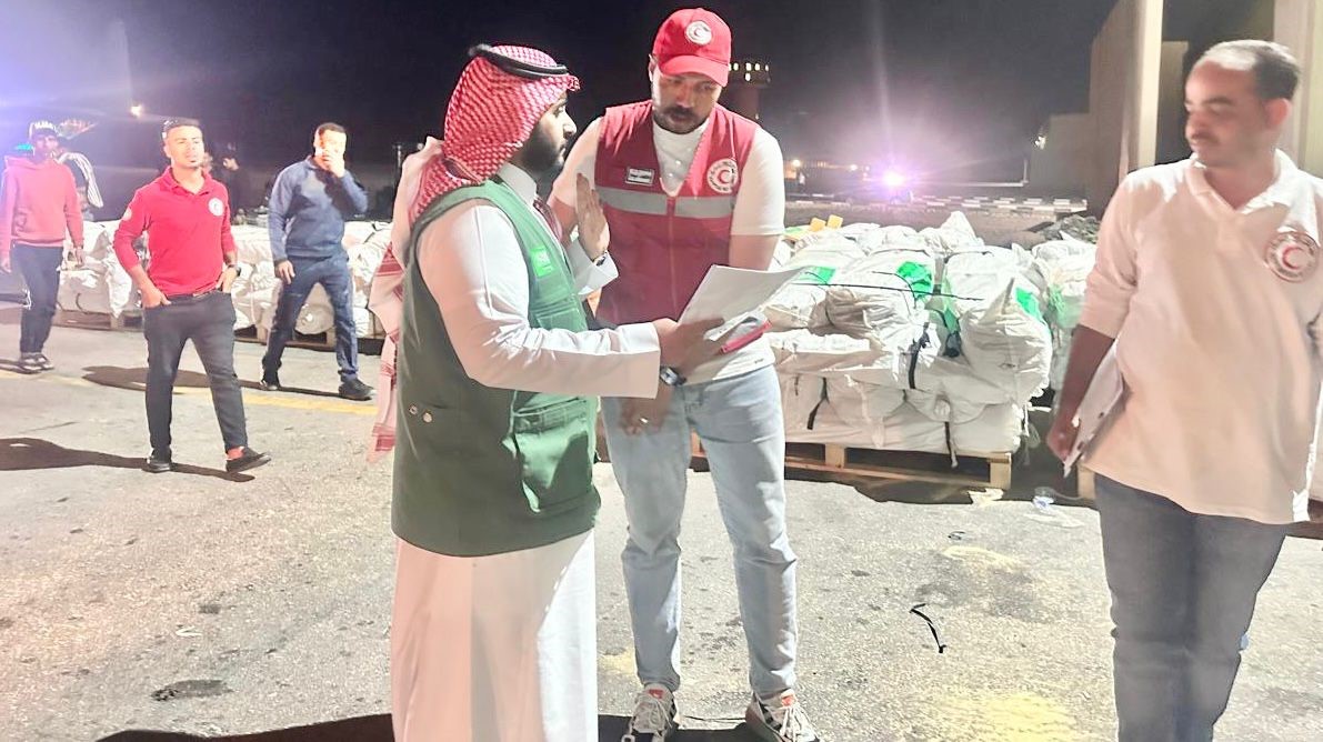 KSRelief's tweet photo. وصول الطائرة الإغاثية السعودية الـ 47 لإغاثة الشعب الفلسطيني في قطاع غزة التي يسيّرها #مركز_الملك_سلمان_للإغاثة 

https://t.co/6wgUD5f8qQ https://t.co/m52kwGZj7l