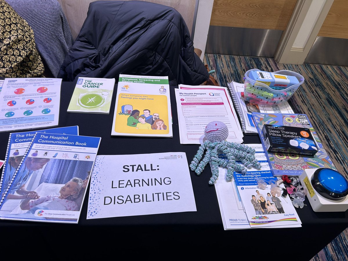 RPowellWood's tweet photo. Delighted to have a stall at the @SheffieldHosp nursing and midwifery conference today. It’s been such an engaging morning already! #LearningDisabilityNurse https://t.co/MYYbC1KBlC