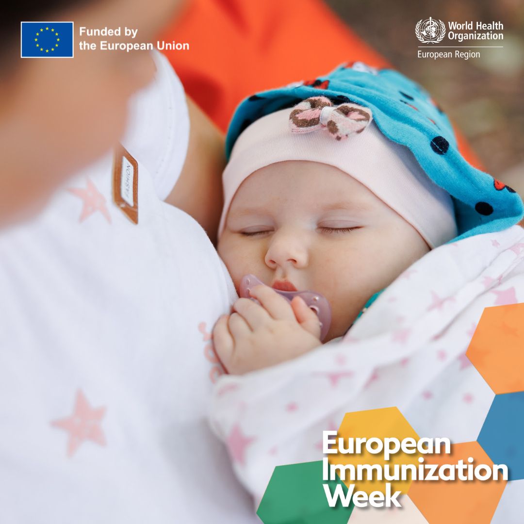This little bundle of joy is resting serenely, knowing her parents attended an #EU-supported breastfeeding caravan in 🇲🇩, where they learned about the power of #vaccines. 💪👶Together, we're building a healthier future for all! 🌟💉 #EveryDoseCounts