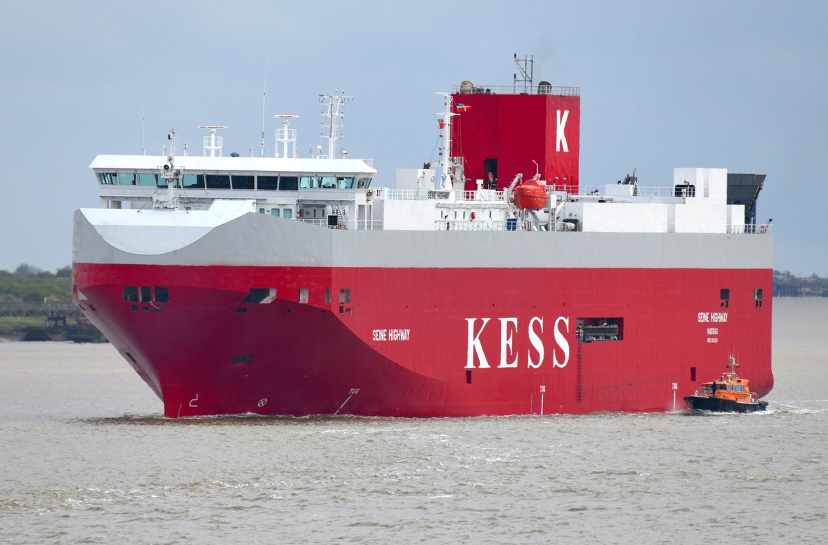 Seine Highway sailing the Thames.#SeineHighway #KESS #VehicleCarrier #VehicleCarriers #Shipping #Shipspotting #Ships #Schiffe #Shipping #ShipsInPics #Shipspotting #Ship #WorkingRiver #Ships #CarCarrier #Schiffe #Schip #ships_best_photos #PortofLondonAuthority #RiverThames #Thames