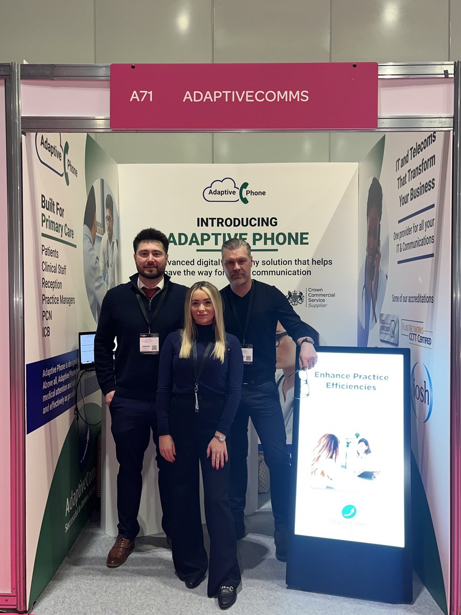 Day 2 with Adaptive Phone at the Digital Healthcare Show! 📞🏥
Come see us at stand A71 to see how Adaptive Phone can elevate your patient experience and streamline your GP's communications!
#DigitalHealthcareShow #DigitalHealthcareShow2024 #PhoneSystem #HostedPhoneSystem #GP