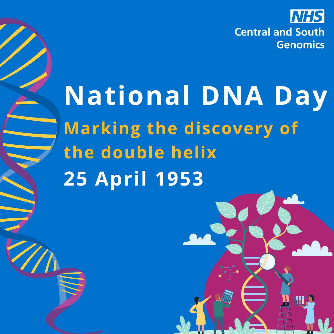 CaS_Genomics's tweet photo. Today is #DNADay marking the discovery of the double helix in 1953! https://t.co/mTijW5qcqr