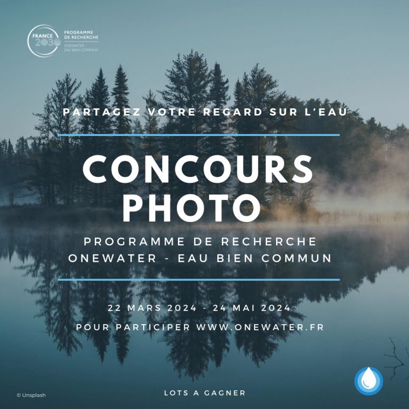 📸 #jeudiphoto 💧 Partagez votre regard sur l'eau, notre bien commun. Plus qu'1 mois pour participer au concours photo dédié à l'eau organisé par #OneWater, un programme de recherche copiloté par @INRAE_France, le @BRGM_fr et le @CNRS. ➕ onewater.fr/fr/actualite/a…