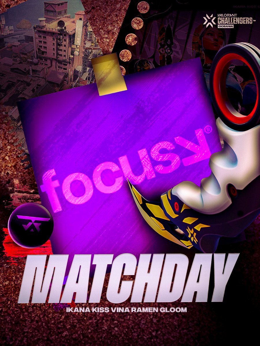 VCL Playoffs vs some arm sleeve company... think they are called <a href="/FOCUSGGAU/">FOCUS®</a>?

⏰8:30PM AEST
