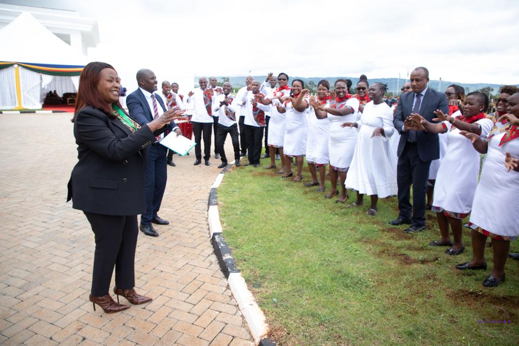 Welcoming H.E @GvnMutula the Governor of Makueni County on arrival for an extraordinary meeting of SEKEB Governors at my office.