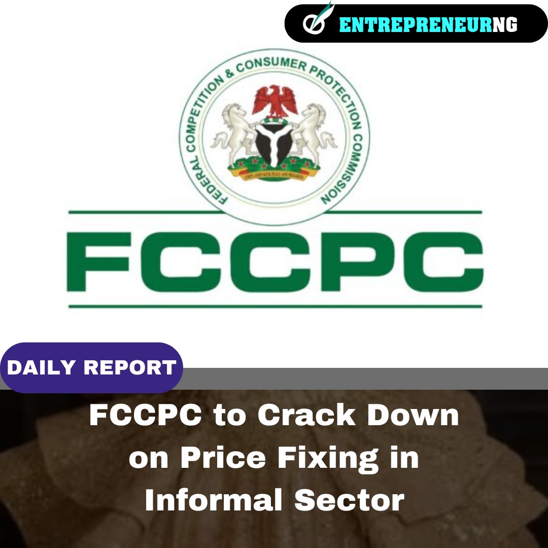 #FCCPC has set its sights on cracking down on price fixing in the informal sector to protect consumer rights and prevent exploitation.
Alhaji Abdullahi, the acting Executive Vice Chairman, has announced recent interventions.
entrepreneurng.com/fccpc-to-crack…
#InformalSector #EntrepreneurNG