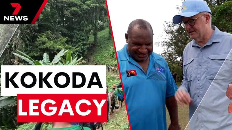 Minister has joined relatives of Kokoda veterans for a moving dawn service high in the jungles of Papua New Guinea. 99 Aussies lost their lives there, repelling the Japanese as they pushed south towards Australia. youtu.be/v0FIdSnK6OM @Riley7News #AnzacDay #7NEWS