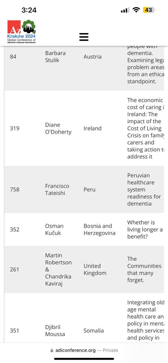 My presentation today at @AlzDisInt #ADI2024 is on “Advancing dementia research through implementation science”.  Check it out (and the other speakers) if attending & interested in how #implementationScience can help in knowledge translation. 

#poland #krakow #dementia