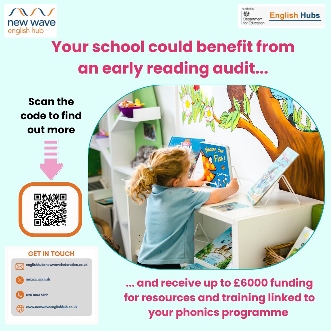 Thinking ahead to Autumn term? Find out whether your school is eligible for an early reading audit #earlyreading