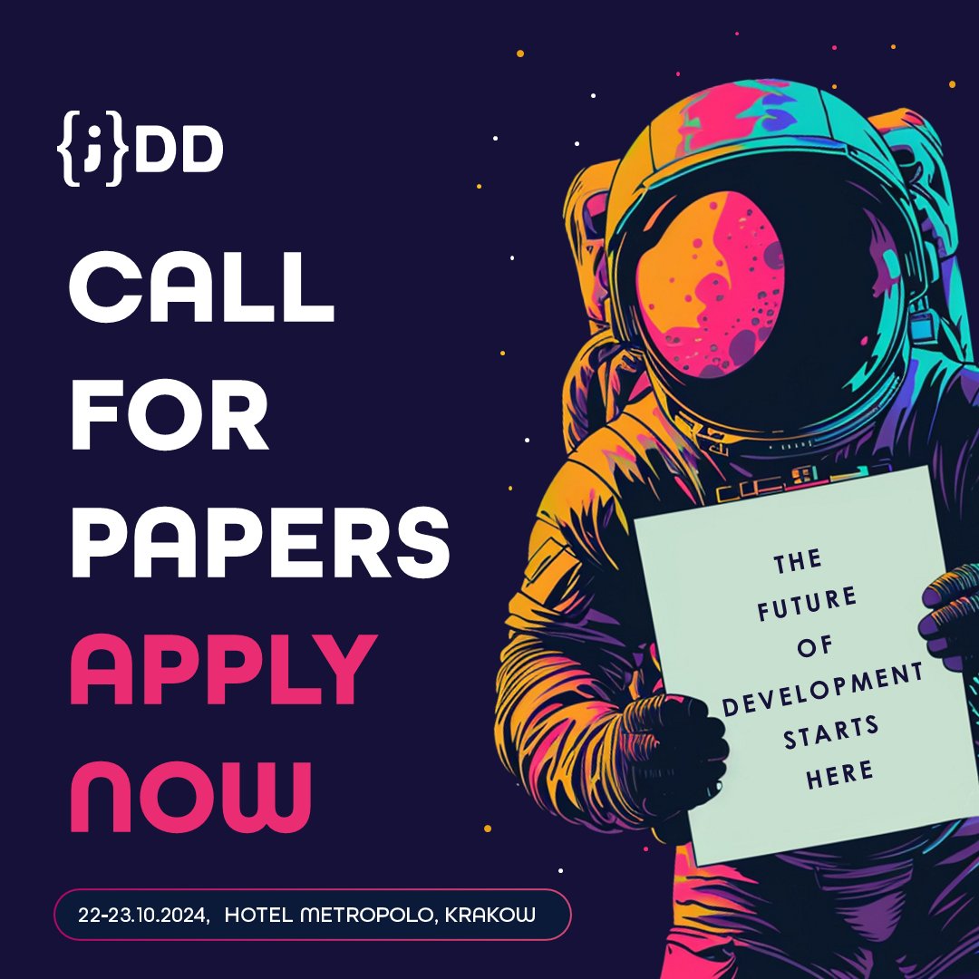 You still have time to submit your lecture! ✨#CallForPapers is open until 31 May 2024.

📝 jdd.org.pl/cfp-2024/

We’re looking for presentations and case studies to inspire developers with diverse specializations. #JVM #Scala #Kotlin #Microservices #AI #Cloud #IoT #SoftSkills