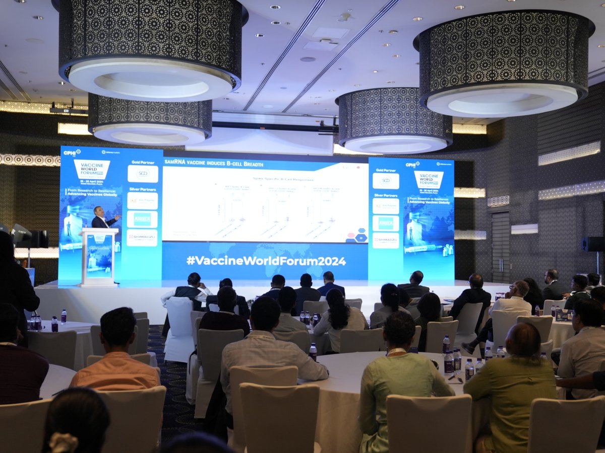 An interactive session towards a promising future: mRNA Vaccines by Dr. Sanjay Singh, CEO, Gennova Biopharmaceuticals

#VaccineConference #VaccineWorldForum2024 #PublicHealth #Immunization #HealthcareInnovation #GlobalHealth