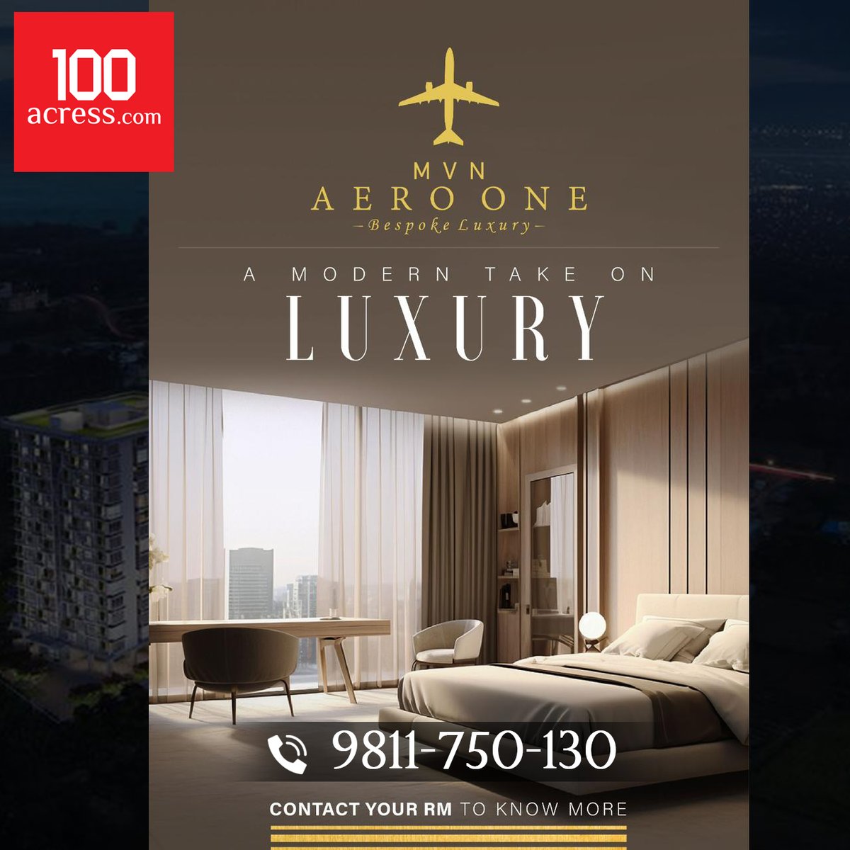 We MVN AERO ONE Where minimalism meets extravagance, a modern take on luxury unfolds. Clean lines, open spaces, and bespoke finishes intertwine seamlessly, inviting you to a realm of refined living. ✨

☎️ +91 9811-750-130
🌐 100acress.com/mvn-mdl-aero-o…

#100acress #Dwarkaexpressway