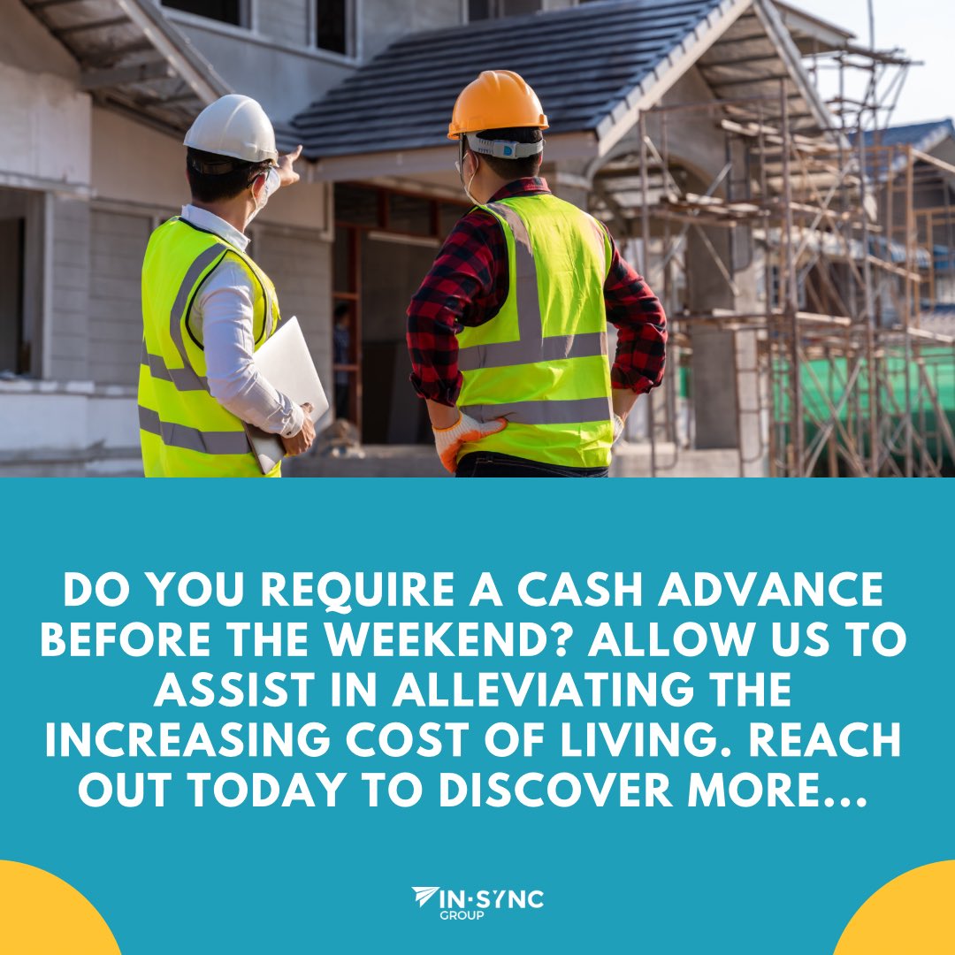 Do you require a cash advance before the weekend?💷 

Contact us today📞