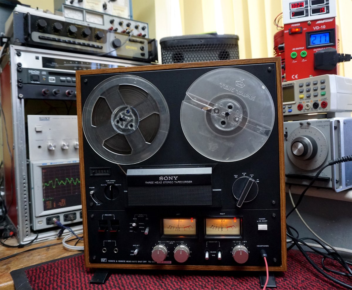 Servicing #Sony Reel to Reel for #recording in #recordingstudio for #music #vintageaudio #audiophile
