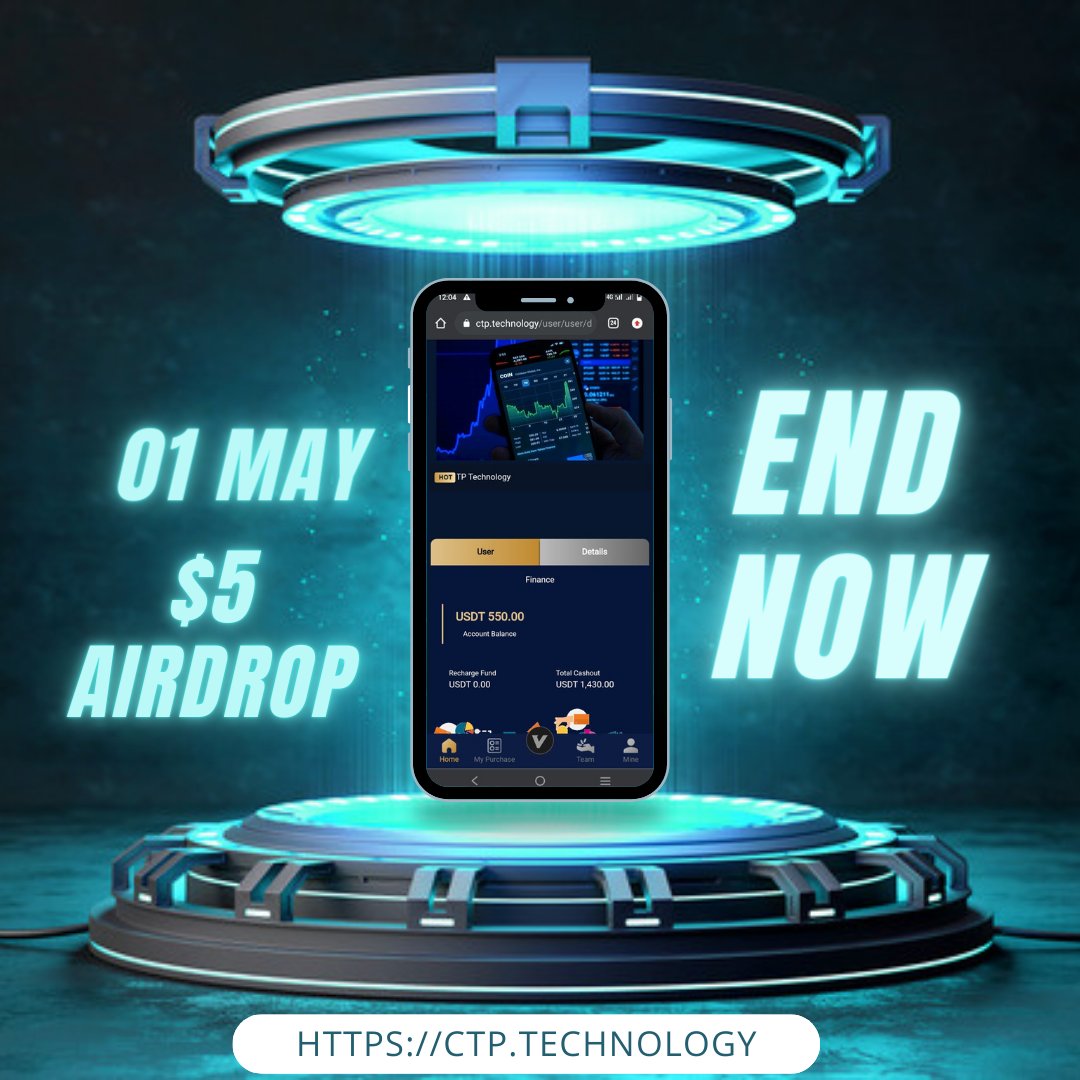 Ctptechnology01's tweet photo. #ctptechnology
Airdrop end now $5 on 01 May 2024
So fast creating a team and benefits now airdrop
✅✅✅✅✅
https://t.co/wVyUQL15UG
Hurry up
@ctp https://t.co/UYlNt63dc1