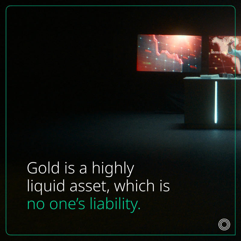 GOLDCOUNCIL's tweet photo. In the chaos of a modern world, some find stability. Discover gold's role in your portfolio.