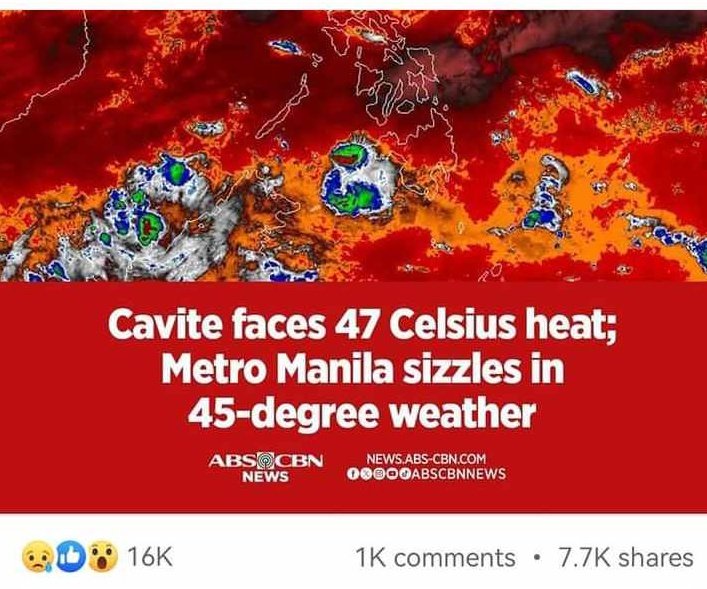 sotto_jen's tweet photo. We're facing extreme heat here in Cavite pero f2f class pa din kami. Ano kami heat proof? Nakakapanghina 😢 https://t.co/6TcXnh98cS