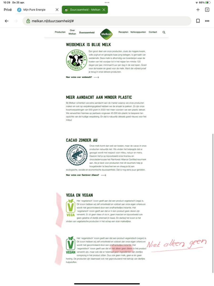 MariaDutchie's tweet photo. @superjan Melkan heeft kort geleden bekend gemaakt dat zij op vega/vegan toer gaan, geen dierlijk stremsel😉 maar ook dat zijzelf bepalen wat vega/vegan is ⬇️ https://t.co/OMwGZLz3dp We worden belazerd en bedonderd, ik koop al tijd geen #Melkan meer 🤫 https://t.co/TMYMvHab1S