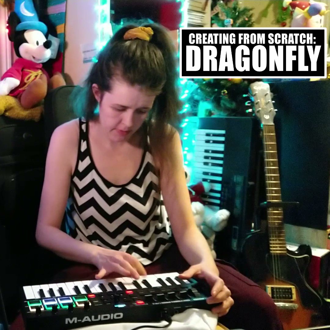 Creating from scratch: DRAGONFLY (Live-looping) (Instrumental Version) Watch as I create Dragonfly from scratch, layer by layer, building up synths + drums until there's a full song playing. - youtu.be/zuRlIYOKhg4 - Subscribe to my YouTube channel @ Electric Armchair! #music
