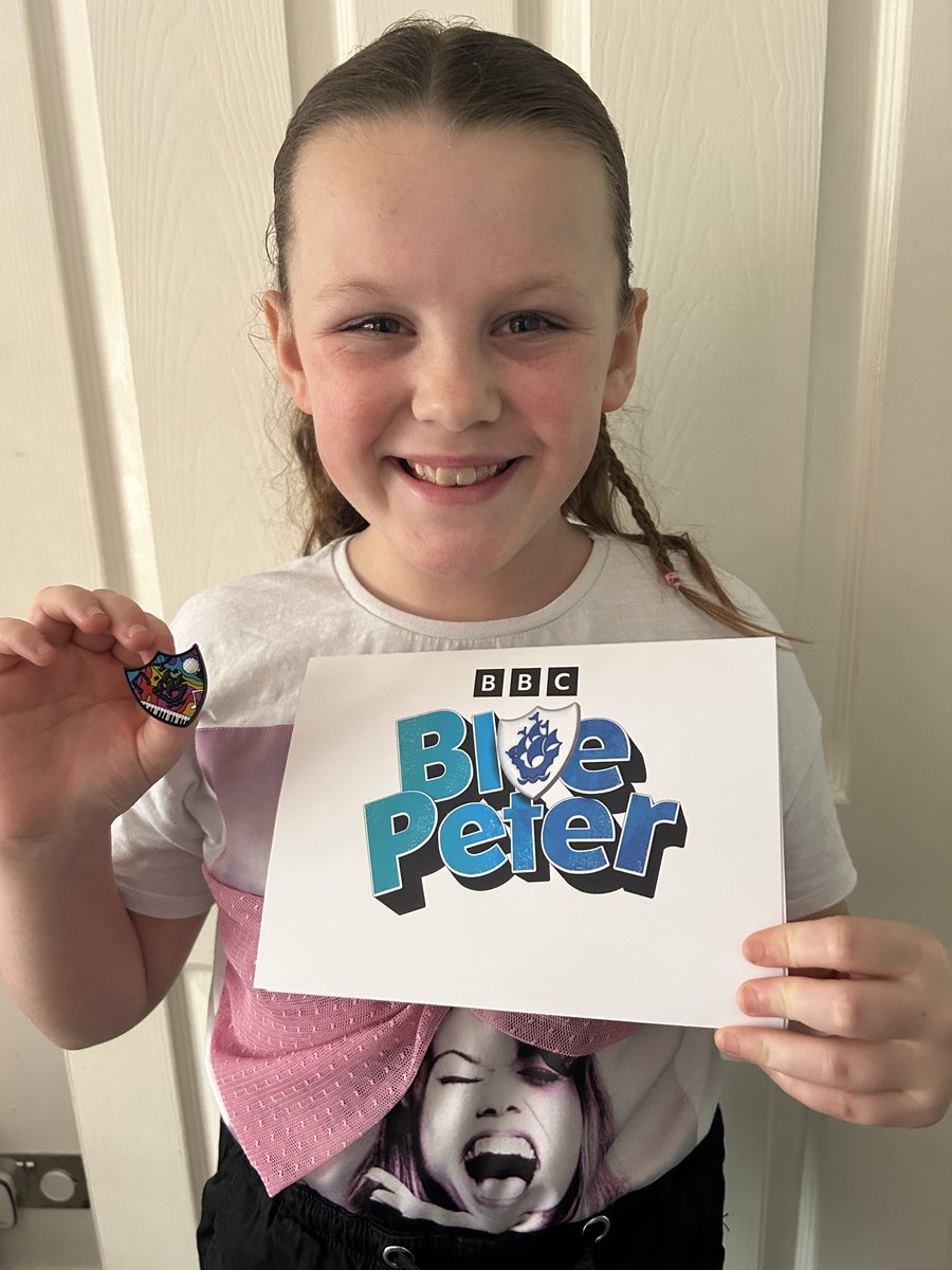 WOW! Eva-Mai received her Blue Peter's badge for participating in the Young Voices event. Eva-Mai shared her experiences of the event and earnt a rare Blue Peter's badge for her amazing efforts! You are AMAZING! 🥳