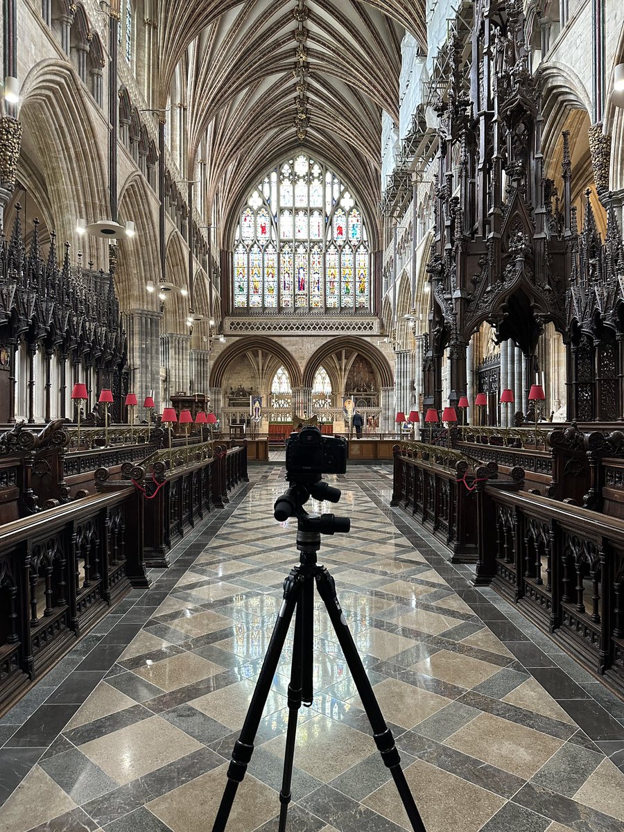 Over at Exeter photographing the Quire