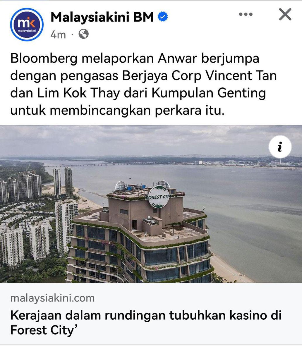 Sir_Azri's tweet photo. Kita harap Majlis Raja Raja Melayu akan bertindak menghalang pembukaan kasino judi di Forest City JB. 

Mereka semakin melampaui batas! https://t.co/SqAfNmE68i