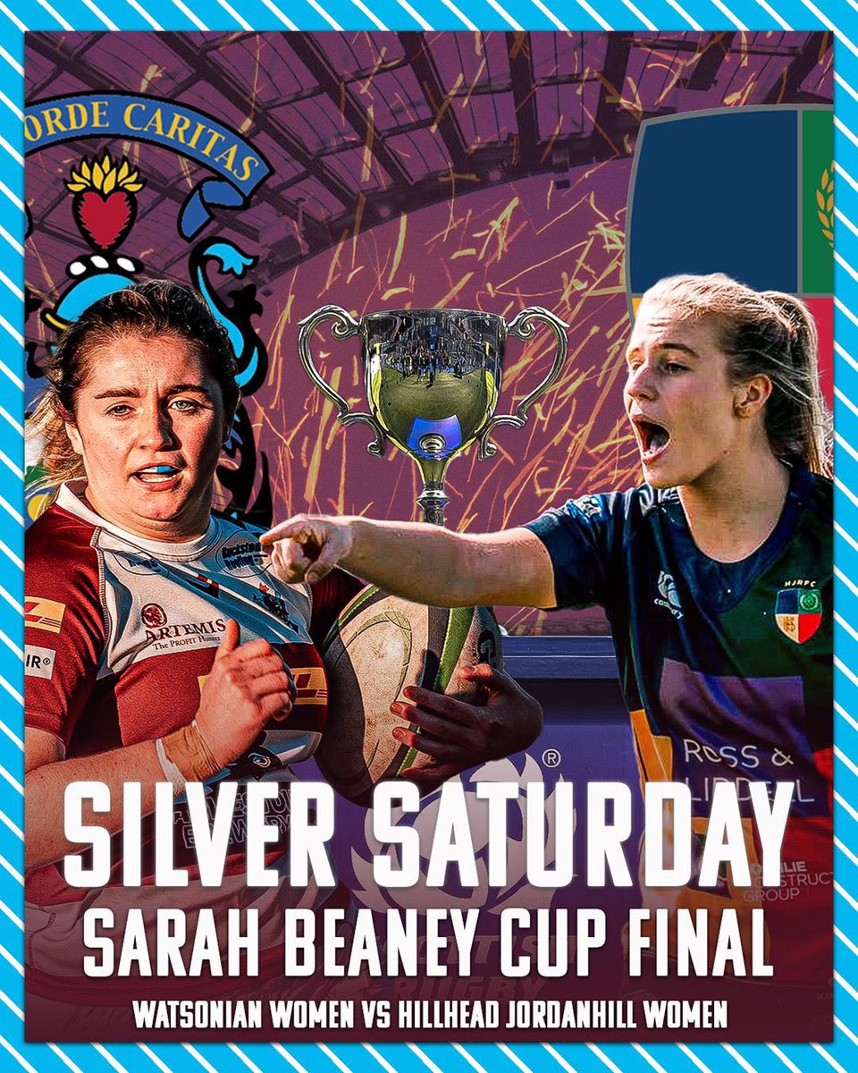 SARAH BEANY CUP FINAL WEEKEND 🚨 Watsonian Women are in action for some silverware this weekend They face a strong @hilljillsrugby squad on Saturday at Scottish Gas Murrayfield Let’s go! 💥