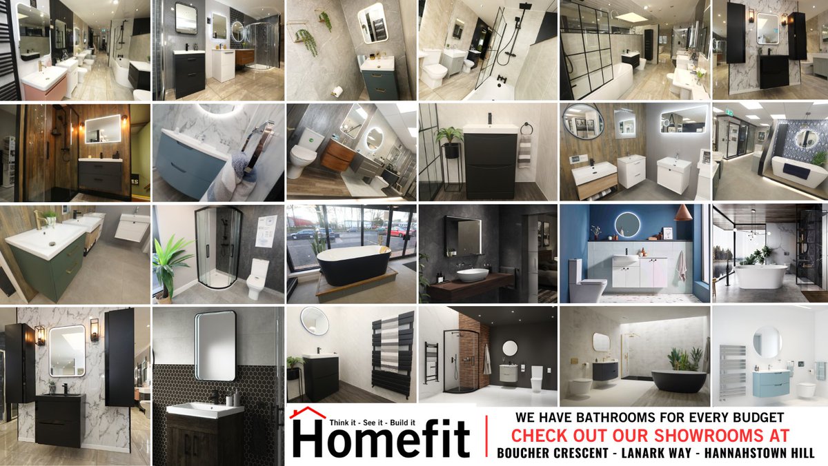 𝐁𝐚𝐭𝐡𝐫𝐨𝐨𝐦𝐬 𝐟𝐨𝐫 𝐞𝐯𝐞𝐫𝐲 𝐁𝐮𝐝𝐠𝐞𝐭 l At Homefit Showrooms we have Bathrooms to suit every budget. We have finance packages in place as well to help you with that Bathroom Makeover. Fantastic deals and displays at all our branches.