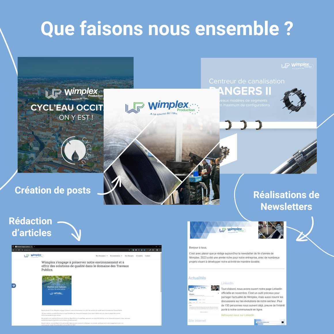 🤝 Cette semaine découvrez un de nos clients engagés 
Wimplex ! 
Nous mettons un point d'honneur a partager des valeurs communes avec nos clients et partenaires.

N'hésitez pas à suivre de près le travail de Wimplex :
Leur site web 👉wimplex.com

#bziiit #IA #RSE
