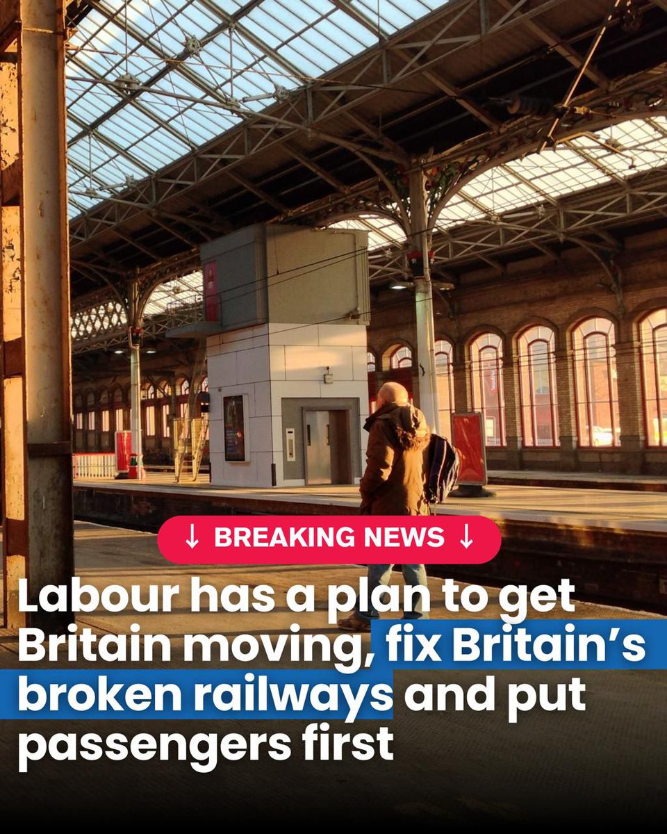 Under the Tories, the public are paying through the nose to prop up a failed project of privatisation. A Labour govt will bring the system back into public ownership and put passengers first. 🚂 Only Labour has a plan to get our trains back on track. 🌹