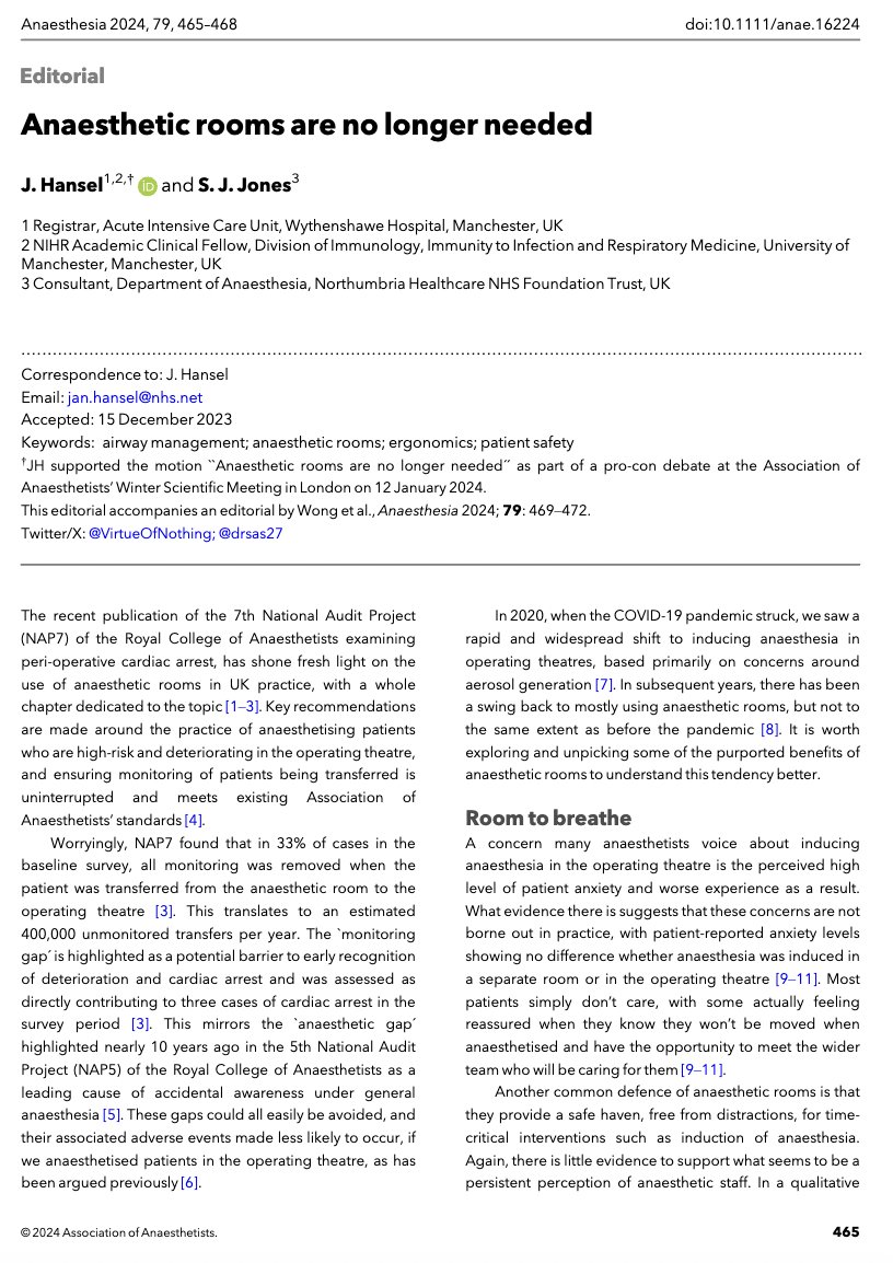 🔓Anaesthetic rooms are no longer needed @VirtueOfNothing @drsas27 🔗…-publications.onlinelibrary.wiley.com/doi/10.1111/an…