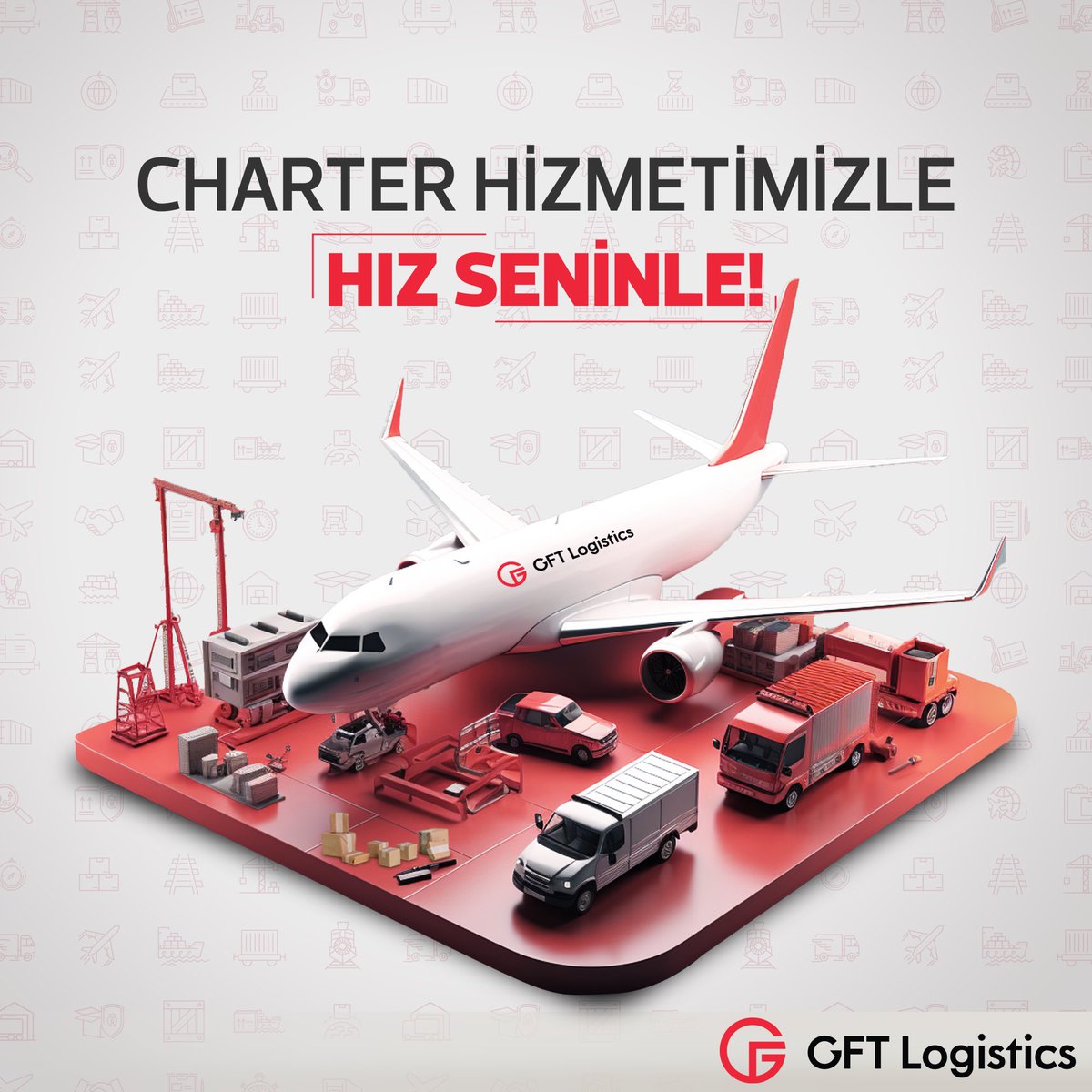 ✈️🏁 GFT Lojistik #charter Hizmetimizle Hız Sizinle! En hızlı ve en güvenilir charter hizmetimizle, yüklerinizi zamanında ve sorunsuz bir şekilde hedeflerine ulaştırıyoruz. #airtransport #internationaltrans #charterservices