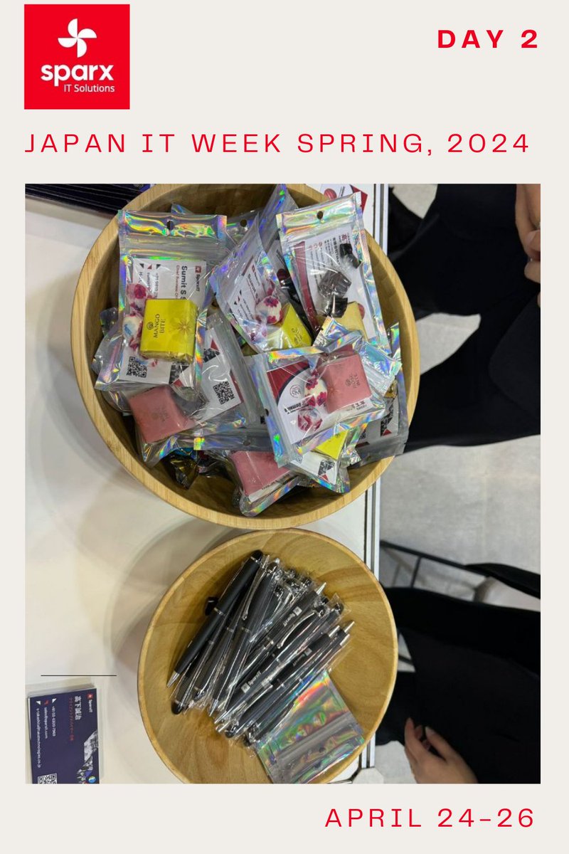 The energy is electric at the SparxIT booth! ⚡️ We're having a blast connecting with attendees and showcasing the power of digital transformation for businesses like yours.

Stay tuned for more updates from the event!

#JapanITWeekSpring2024 #DigitalTransformation #SparxITInTokyo