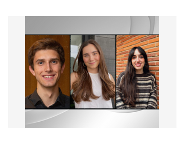 Diego San Millán, Amaia Ayestarán y Maite Beroiz, premiados en el XI Concurso de ensayos para alumnos de Farmacia, organizado por AEFAS y la FEEF.
aefasocial.org/fallo-de-los-x…