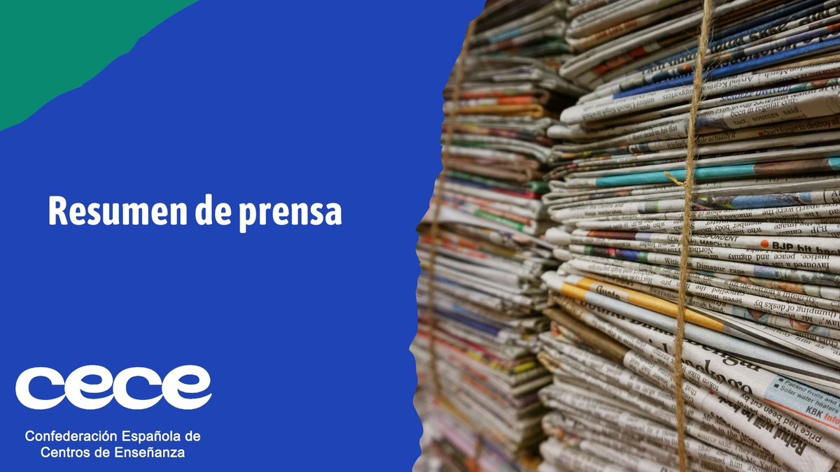 Resumen de prensa 25 de abril.
➡️La concertada exige a ESADE que rectifique el informe que les acusa de cobrar cuotas ilegales
➡️Padres de alumnos de la concertada afirman que las cuotas "cumplen con la legalidad": "La educación no se puede cobrar"
mailchi.mp/a65fd00b9ea5/r…