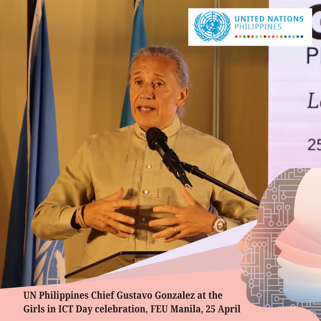 'Nearly 1/2 of science students in 🇵🇭 are women, making it a global leader. Yet, men still dominate in science jobs, including ICT. On Women & #GirlsInICT Day, let's pledge to support women who study & work in science.' #inclusivity #genderequality #WomenInSTEAM @ITU @DICTgovph