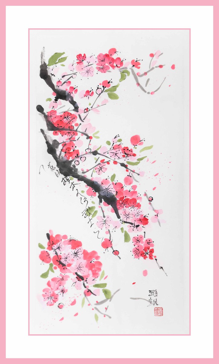 Trying different hues of pinks and reds, sakura season is not over yet. #sakura #cherryblossoms #sumie #canadianartist #ricepaperpainting #japaneseart #cherryblossomart #hanami #sakuramatsuri #sumiart 

yasamt.etsy.com/listing/162827…