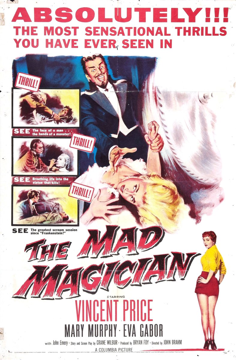 My review of THE MAD MAGICIAN zisiemporium.blogspot.com/2024/04/the-ma… @AlexVorkov @sootygrunter79 @bloodofkirby @CREEPYBRANSON1 @iamokmike @zbudgetdirector @the_weirdling @GloriaMann22 @rockyohio @EzekielKincaid @2Horrors @Nee_goddamnit @susanpayne26 @apg1602 @starshiptroopr @FromMadhouse