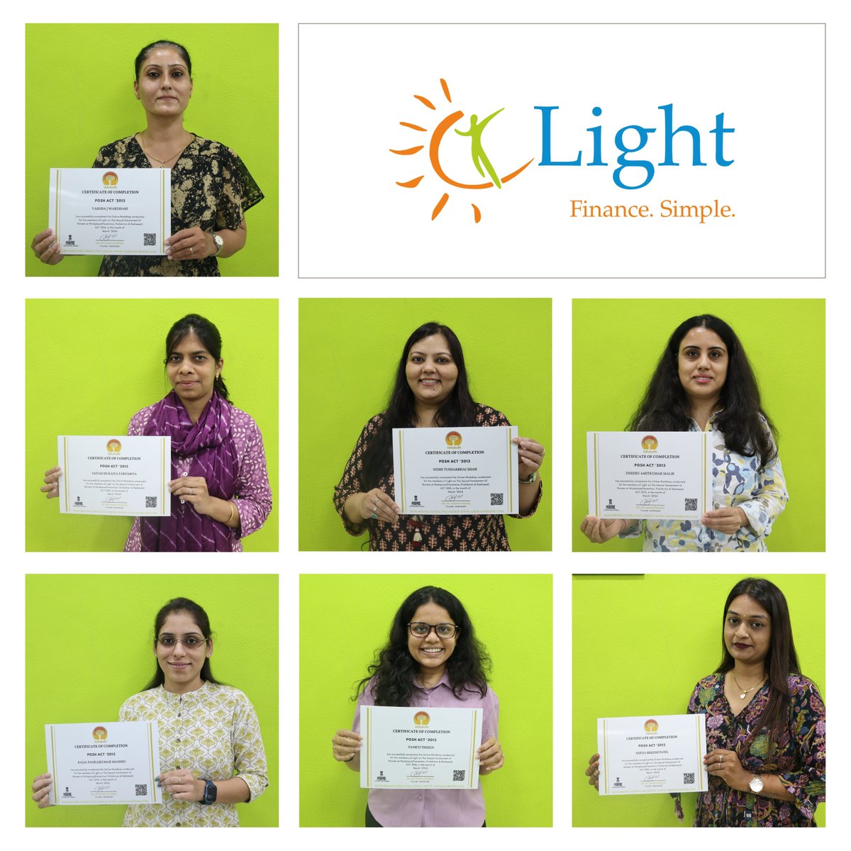 Our team completed POSH training to build a safe, inclusive work environment for all. #LightCulture #POSHTraining #RespectAtWork #LifeAtLight