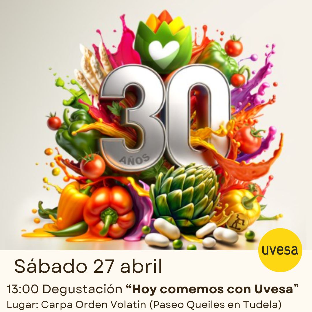 📣¿Quieres probar una ración de nuestras deliciosas #alitas de #pollo?🎉Acompáñanos este sábado a las 13:00 horas en la #degustación ‘Hoy comemos con #UVESA’🥗En el marco de las @FiestasVerdura 🙏🏽#Gracias @LaOrdenVolatin y @AytoTudela #UvesaContigo #UvesaEnTuMesa #UvesaTeCuida