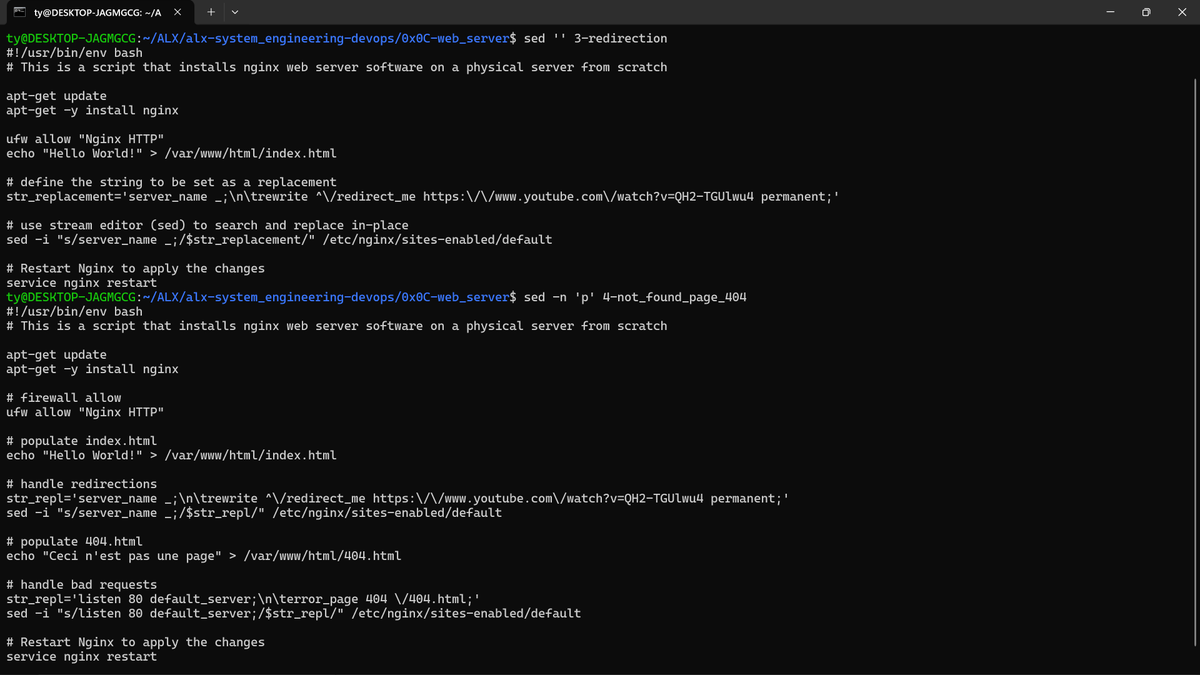 TyNaira4L's tweet photo. Days 29 & 30 of #100DaysOfALXSE.
I configured an nginx server to perform custom functions as well as automated the process using puppet.
Next, I got a .tech domain for hosting my websites.
I also created DNS records for lookups.
#ALX is priming my DevOps and coding skills.
#DHTs https://t.co/u6AKNWE8Mx
